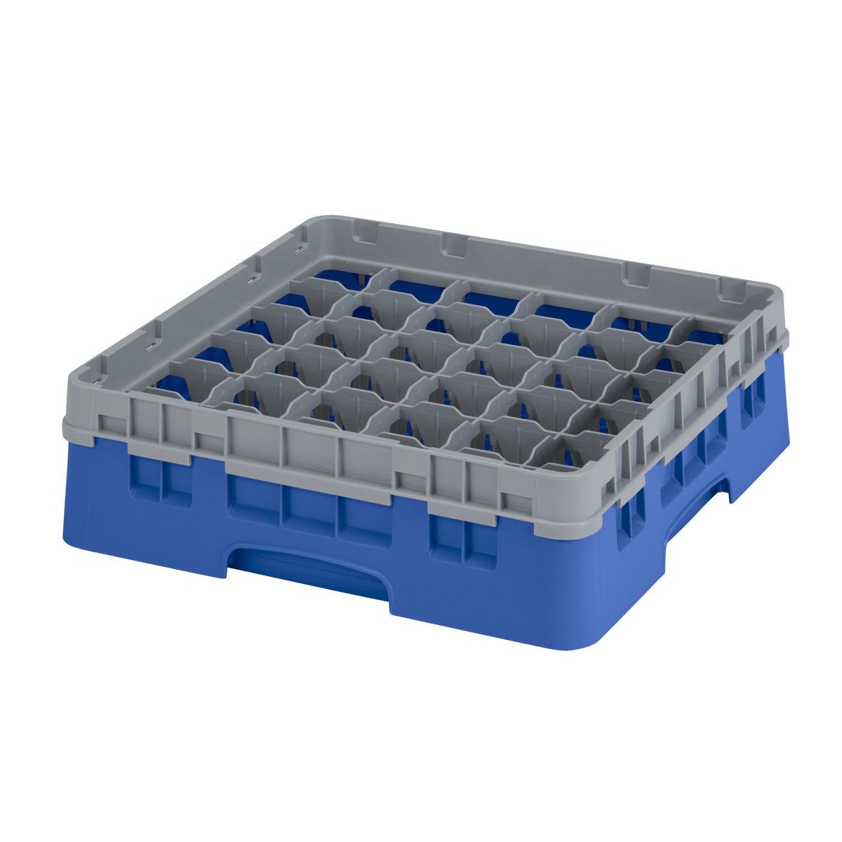 Cambro 36S318168 Camrack Glass Rack, Full Size, 19-3/4" x 19-3/4", Blue, 36 Compartments, 2-7/8" Max Dia, HACCP — Case of 5 pieces