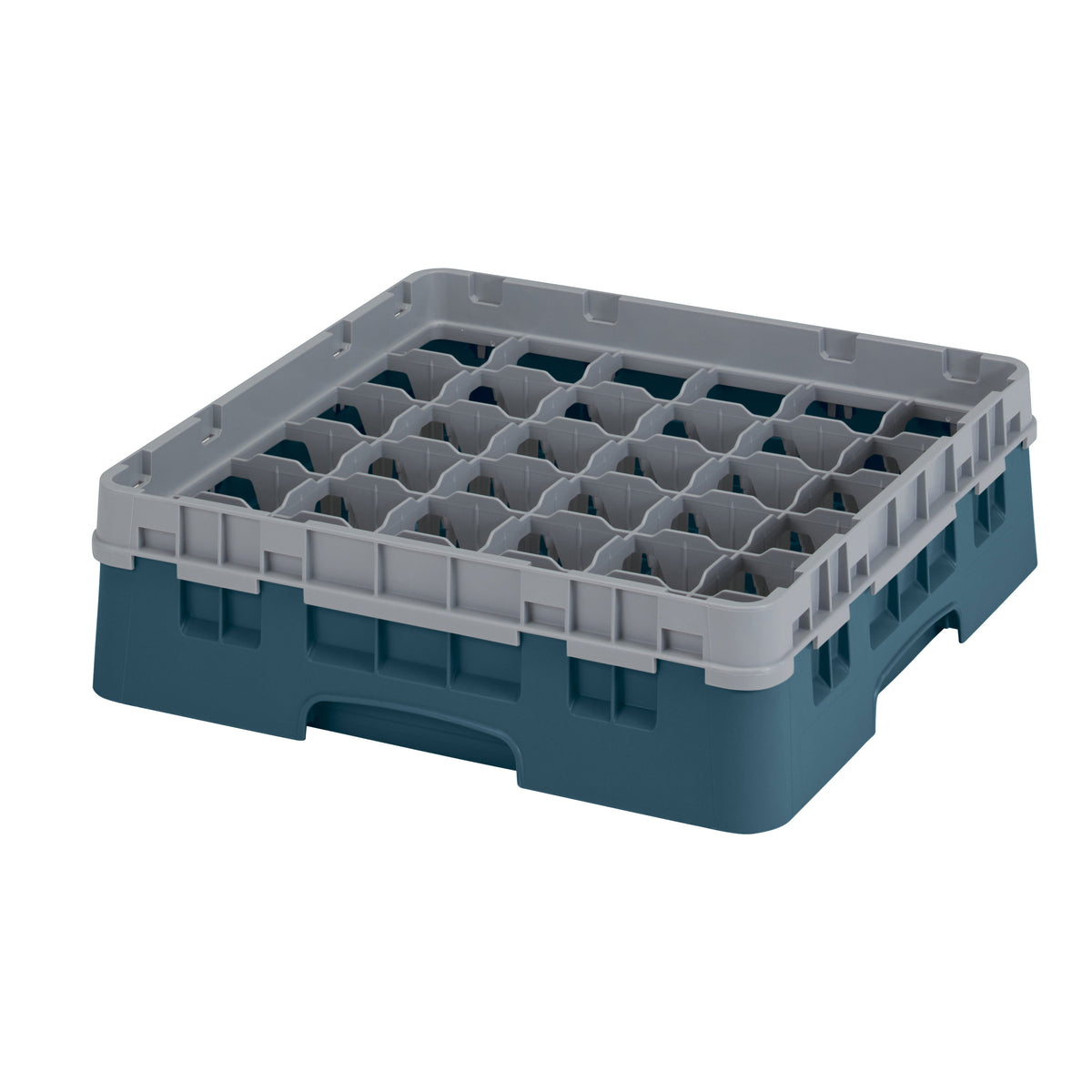 Cambro 36S318414 Camrack Glass Rack, Teal, Full Size, 19-3/4 x 19-3/4, 36 Compartments — Case of 5 pieces