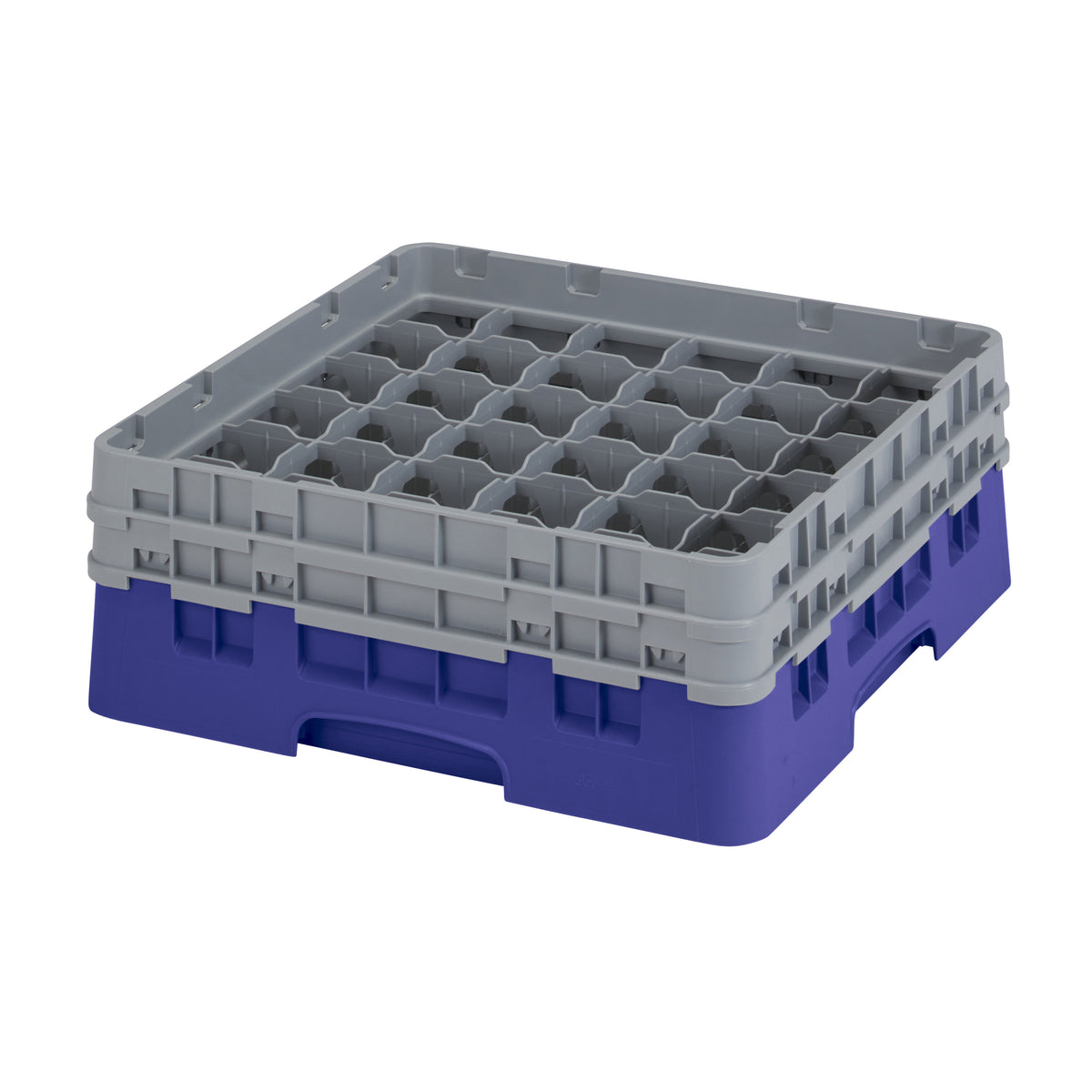 Cambro 36S434186 Camrack Glass Rack, Navy Blue, Full Size, 19-3/4 x 19-3/4, 36 Compartments — Case of 4 pieces