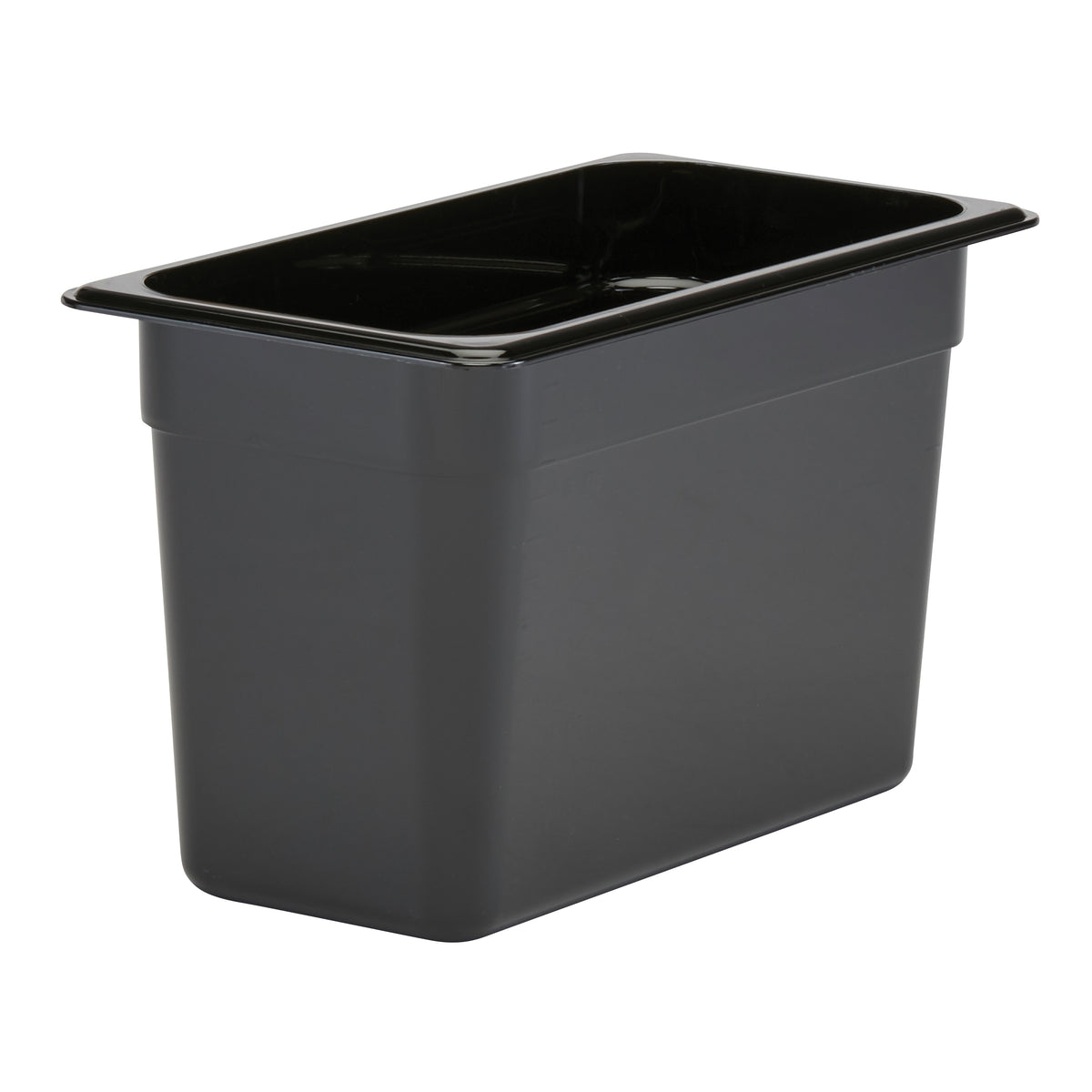 Cambro 38CW110 - 1/3 Size 7.3 Qt Polycarbonate Food Pan, 8" Deep, Black, NSF — Case of 6 pieces