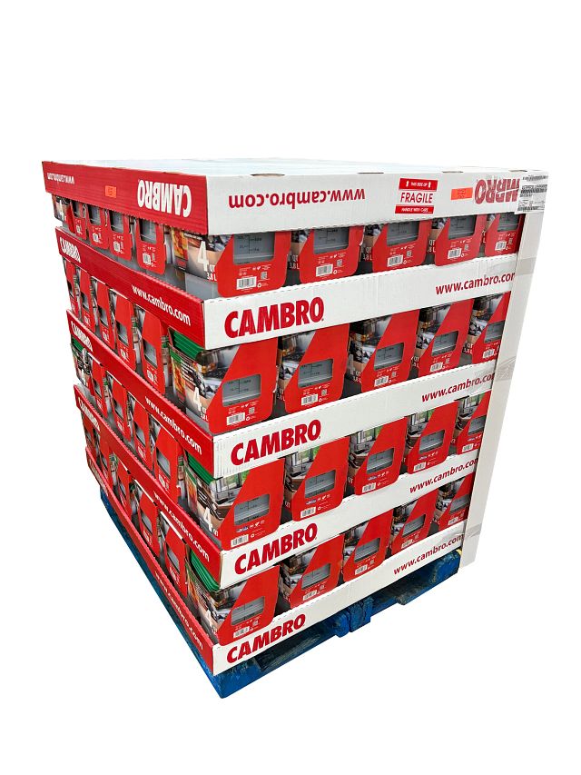Cambro 4SFSPPRP3PL190 4-Quart Translucent Square Food Storage Container & Lid, Plastic, 6/Case — Case of 120 pieces