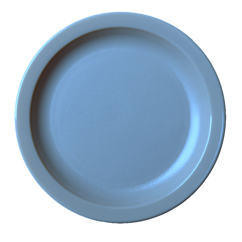 Cambro 55CWNR401 - 5.5" Slate Blue PC Plate, Narrow Rim, Scratch-Resistant Finish, NSF, Made in USA — Case of 48 pieces