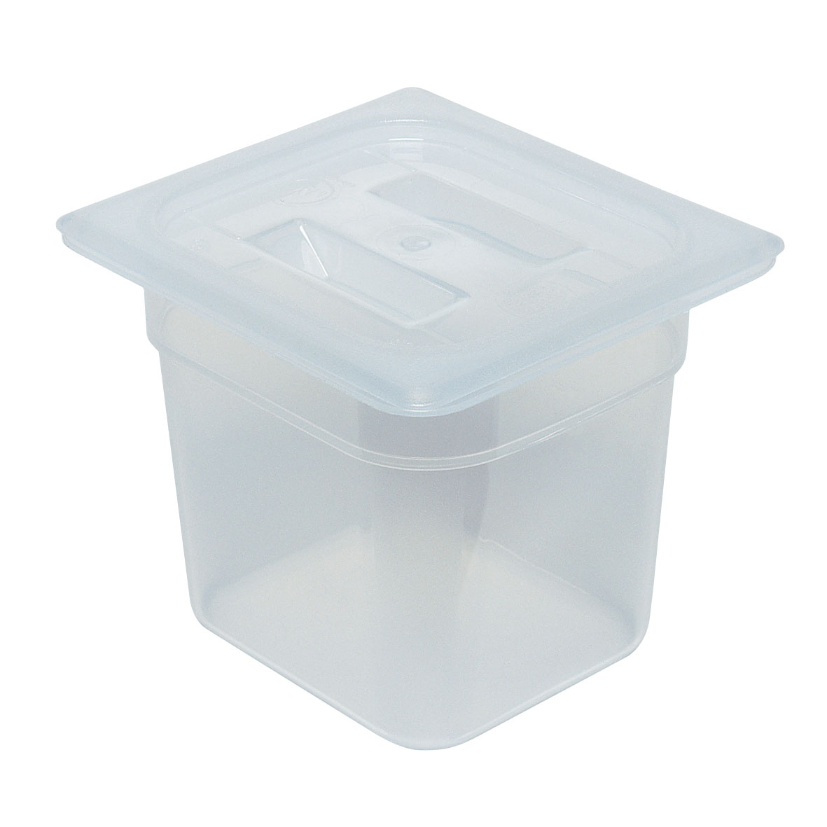 Cambro 60PPCH190 1/6 Size Handled Translucent Polypropylene Lid, NSF — Case of 6 pieces