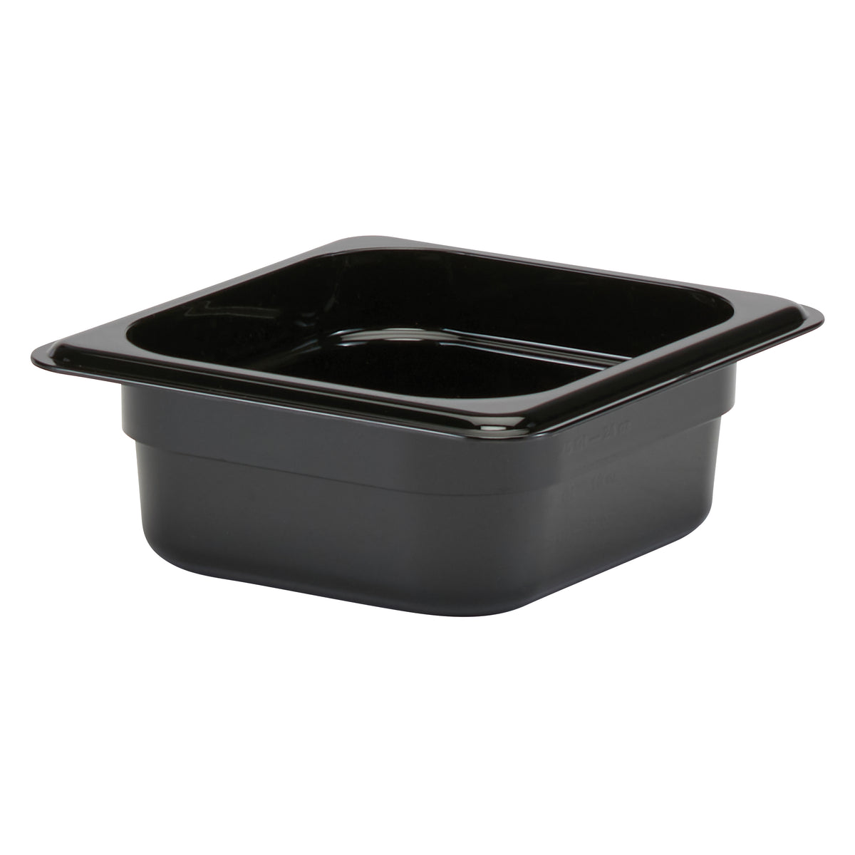 Cambro 62CW110 Food Pan - 1/6 Size, 1.1 Qt, 2.5" Deep, Black Polycarbonate, NSF — Case of 6 pieces