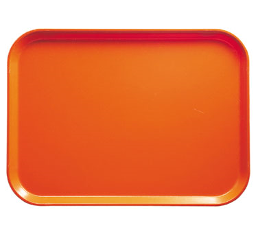 Cambro 810220 Camtray Rectangular Tray, 8" x 9-7/8" Fiberglass, Citrus Orange, NSF, Dishwasher Safe — Case of 12 pieces