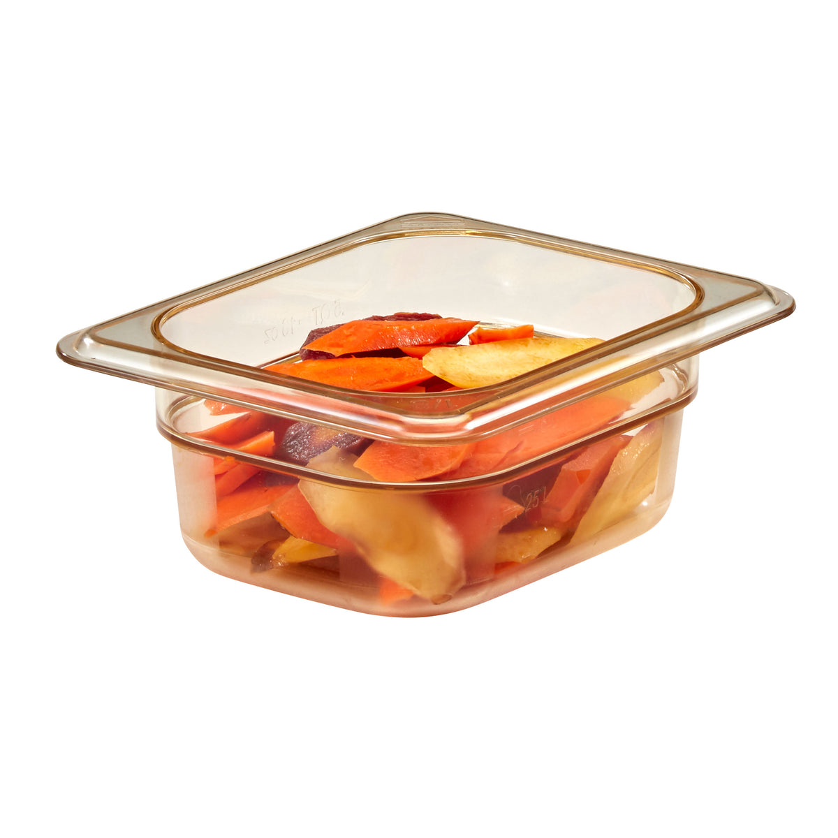 Cambro 82HP150 H-Pan Food Pan, 1/8 Size, 2-1/2″ Deep Amber Non-Stick Plastic, -40°F To 375°F, NSF — Case of 6 pieces