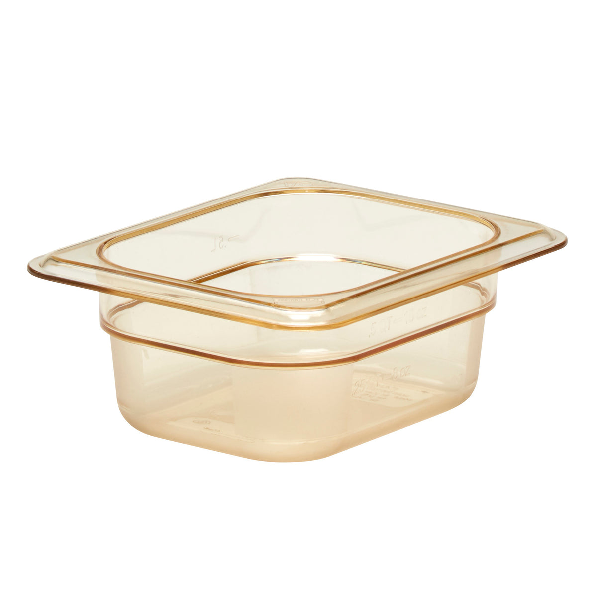 Cambro 82HP150 H-Pan Food Pan, 1/8 Size, 2-1/2″ Deep Amber Non-Stick Plastic, -40°F To 375°F, NSF — Case of 6 pieces