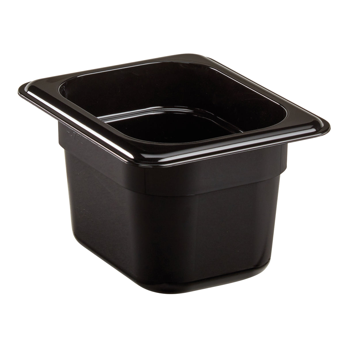 Cambro 84CW110 Food Pan - 1/8 Size, 1.1 Qt, 4" Deep Polycarbonate Black, NSF — Case of 6 pieces