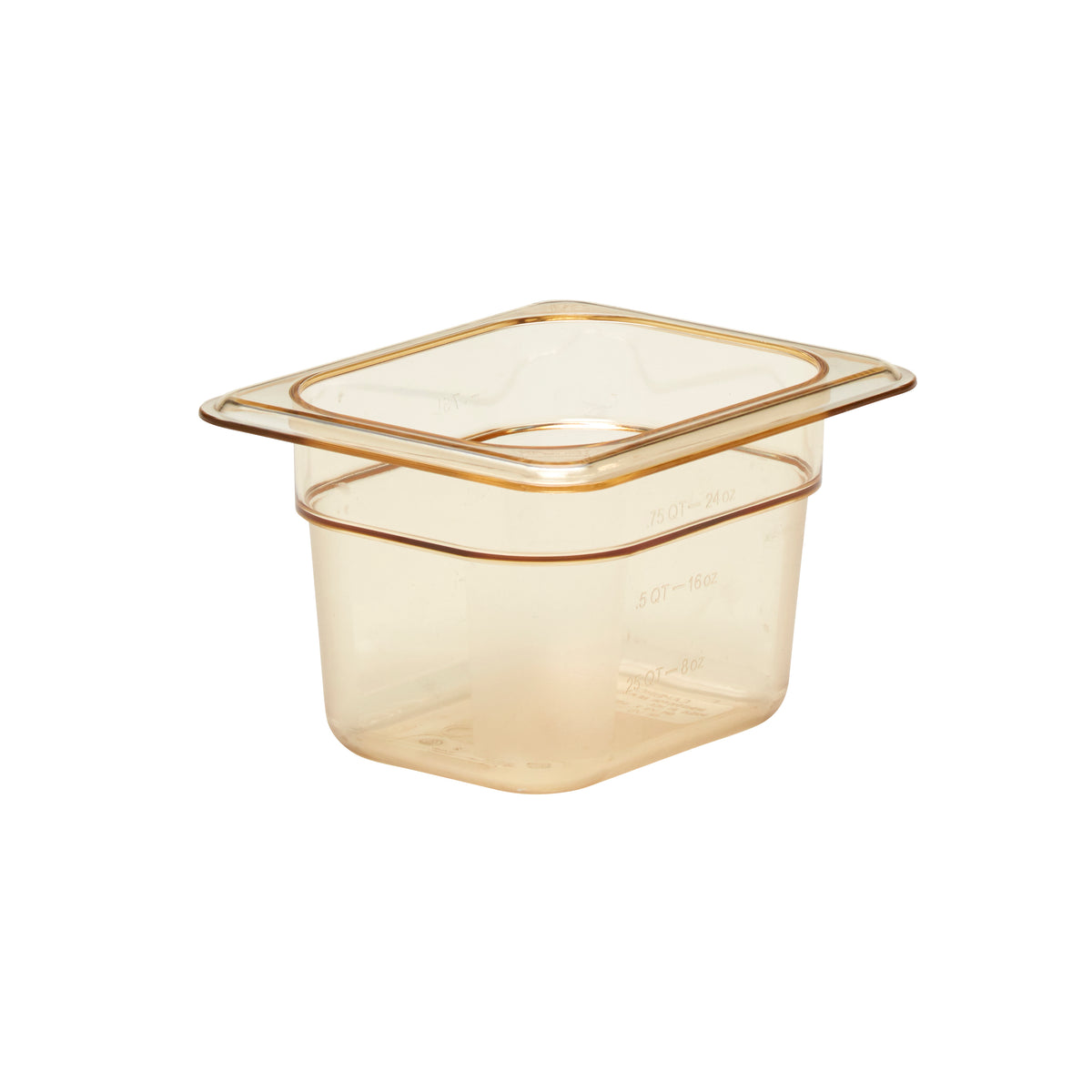 Cambro 84HP150 H-Pan Food Pan, 1/8 Size, 4″ Deep, Amber Hi-Temp Plastic, Non-Stick, NSF — Case of 6 pieces