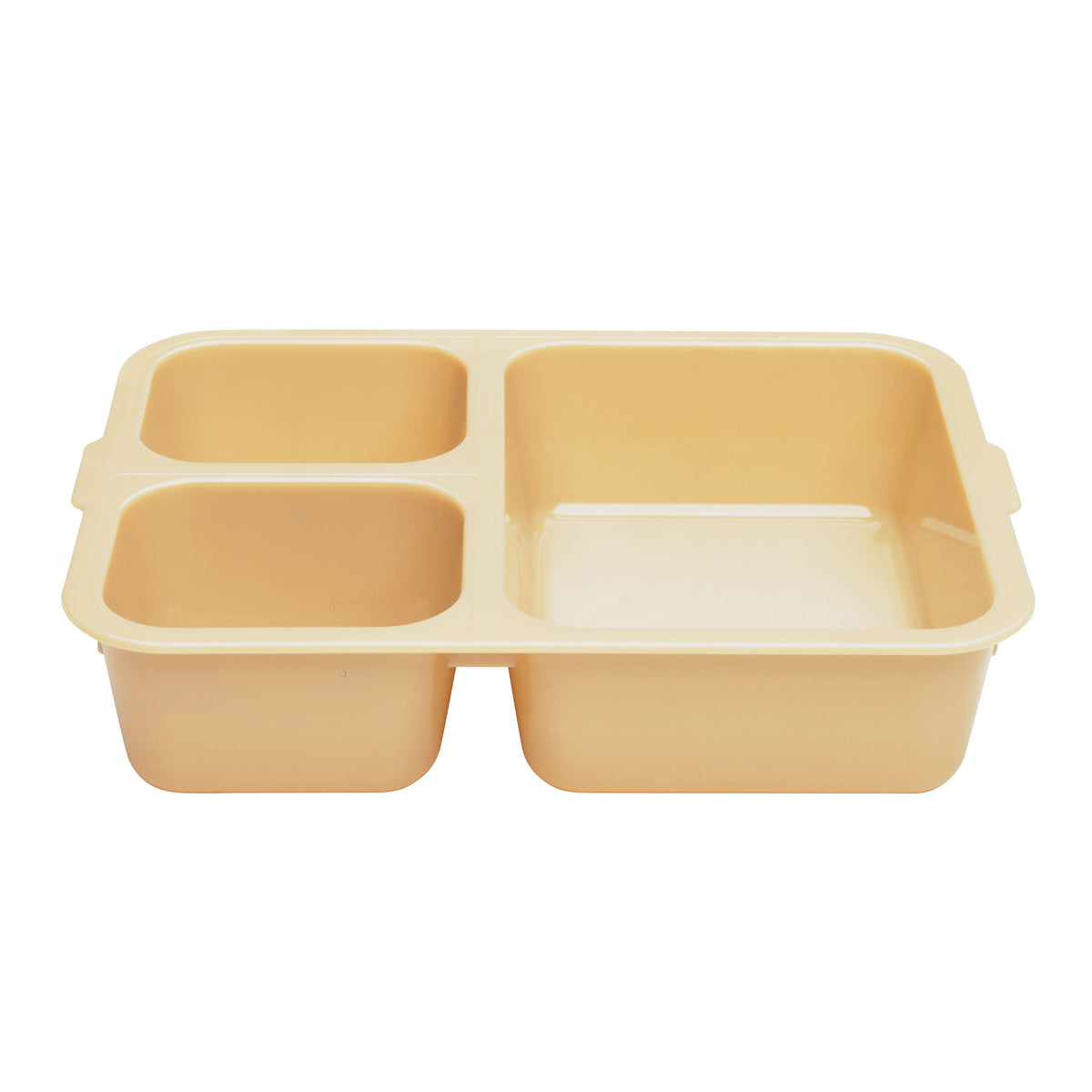 Cambro 853FCW133 - 3-Compartment Beige PC Tray, 8-11/16" L x 6-5/16" W x 1-7/8" D, NSF — Case of 24 pieces