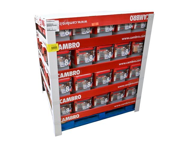 Cambro 8SFSPPRP2PL190 8-Quart Square Food Storage Container, Translucent Plastic, Lid Combo - 4/Set — Case of 80 pieces