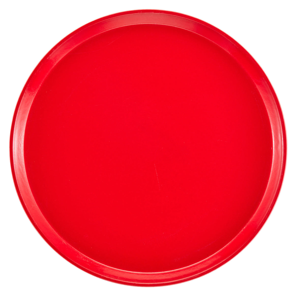 Cambro 900521 Round 9" Fiberglass Serving Camtray Tray, Red, NSF-Certified, Dishwasher-Safe — Case of 12 pieces