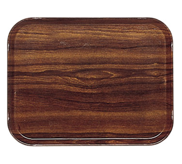 Cambro 915308 Tray, 8-3/4" x 15", Fiberglass, Teak Wood Design, NSF Certified, Dishwasher Safe — Case of 12 pieces