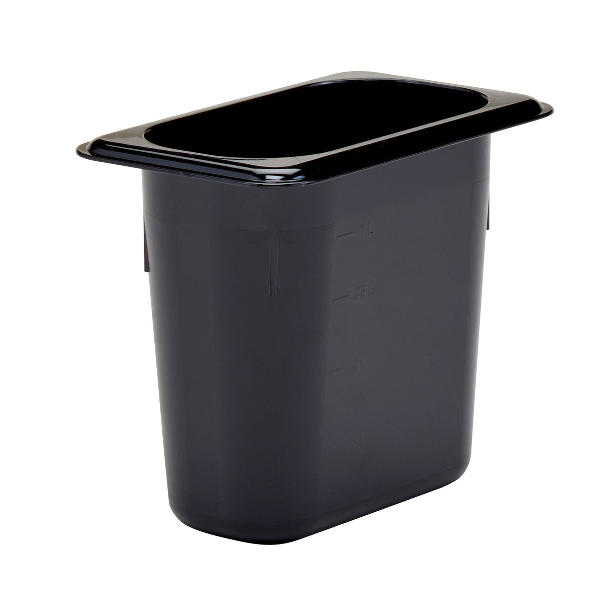Cambro 96PHP110 H-Pan 1/9 Size 1.4-Quart 6″ Black Plastic Non-Stick -40°F to 375°F NSF — Case of 6 pieces