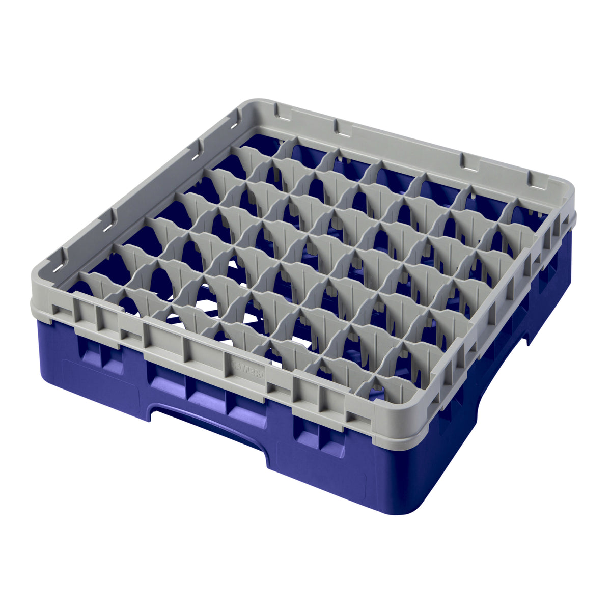 Cambro 9S318186 Camrack Glass Rack, Navy Blue, Full Size, 19-3/4 x 19-3/4, 9 Compartments, 5-7/8 Max Dia, HACCP Compliant — Case of 5 pieces