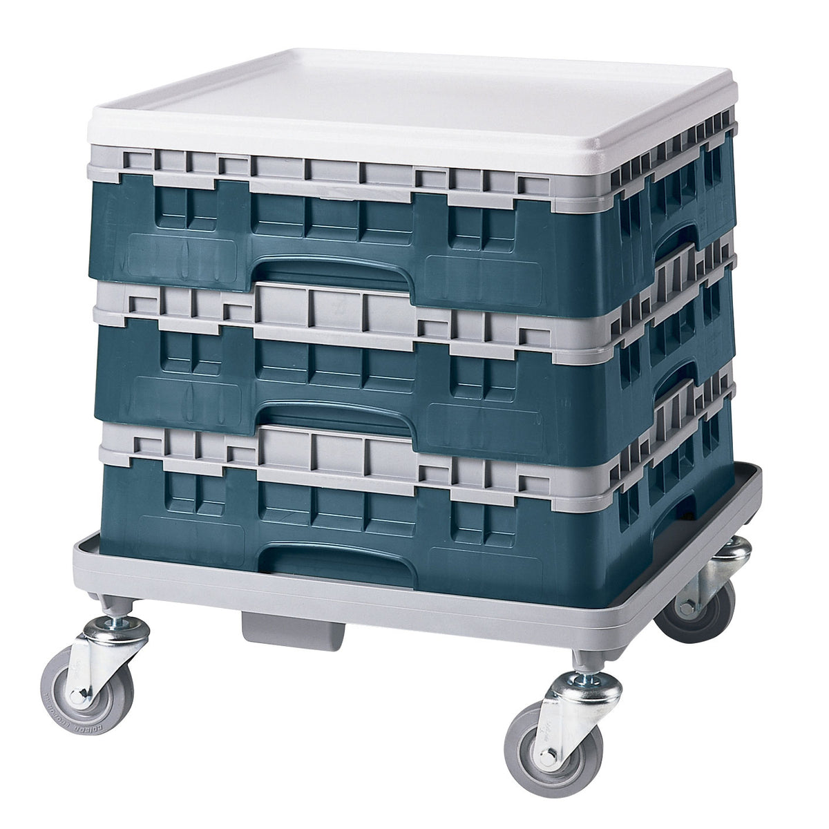 Cambro BR414414 Camrack Base Rack, Full Size, Teal, Polypropylene, 19-3/4 x 19-3/4, 4-7/8 Inside Rack Height — Case of 5 pieces