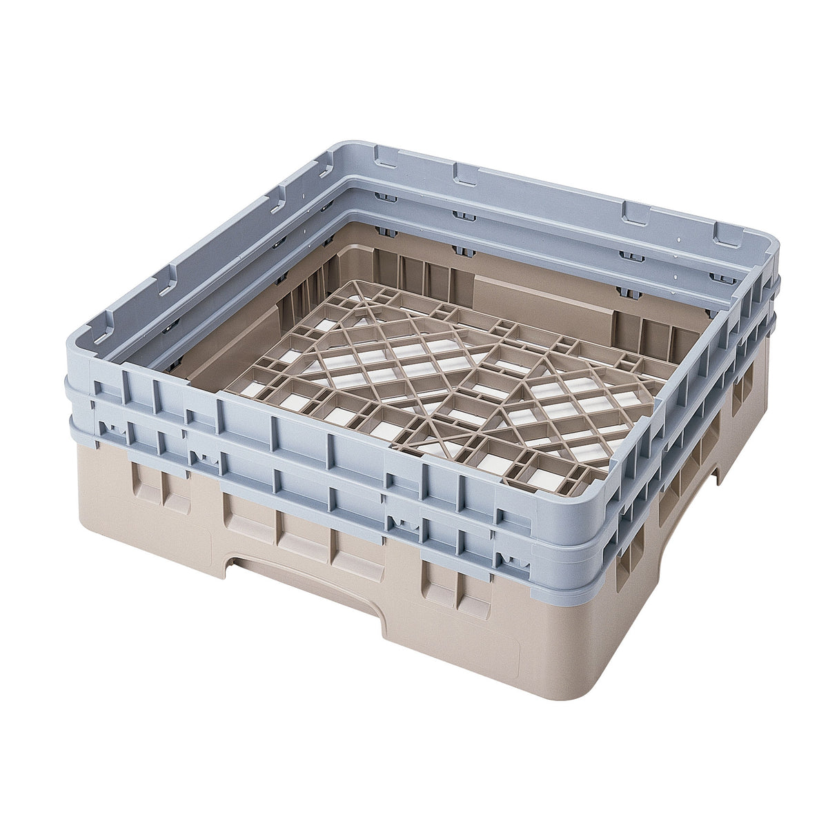 Cambro BR578184 Camrack Base Rack, Full Size, Beige, Polypropylene, 19-3/4" x 19-3/4", 6-1/2" Inside Rack Height — Case of 4 pieces
