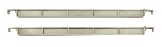 Cambro CBDBS18480 Basics PLUS Shelf Divider Bar, 18"L, Straight, Speckled Gray, NSF — Case of 4 pieces