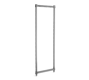 Cambro CBPK1884580 Camshelving Basics Plus 18W Stationary Wire Shelving Post Kit, 84H, Brushed Graphite, NSF, Plastic Finish