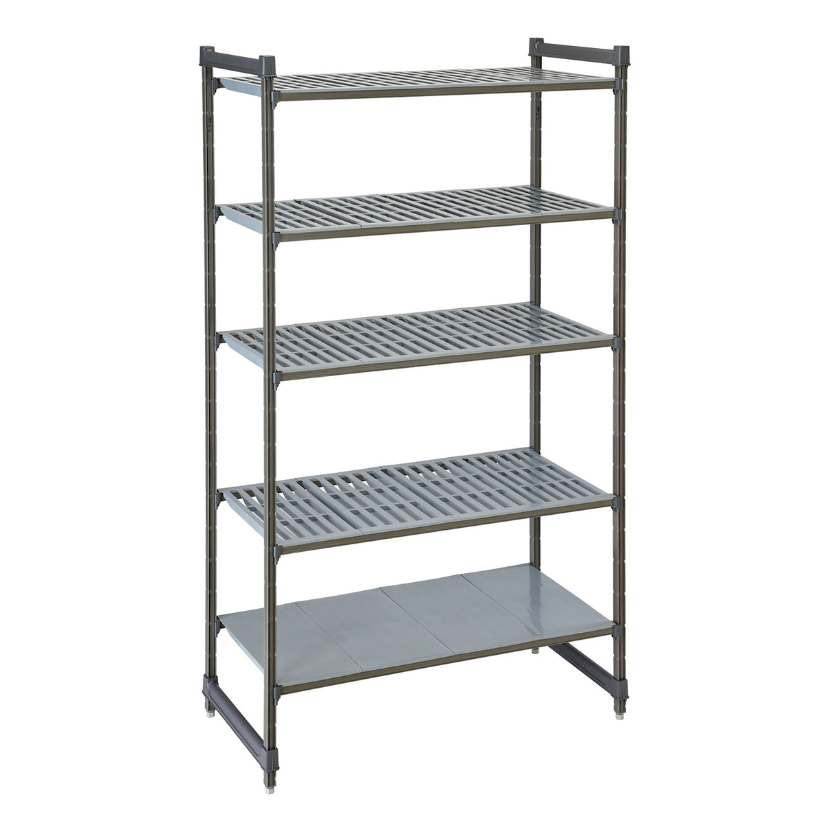 Cambro CBU246084VS5580 Camshelving Basics Plus Starter Unit w/ 4 Vented and 1 Solid Shelf - 24" x 60" x 84"