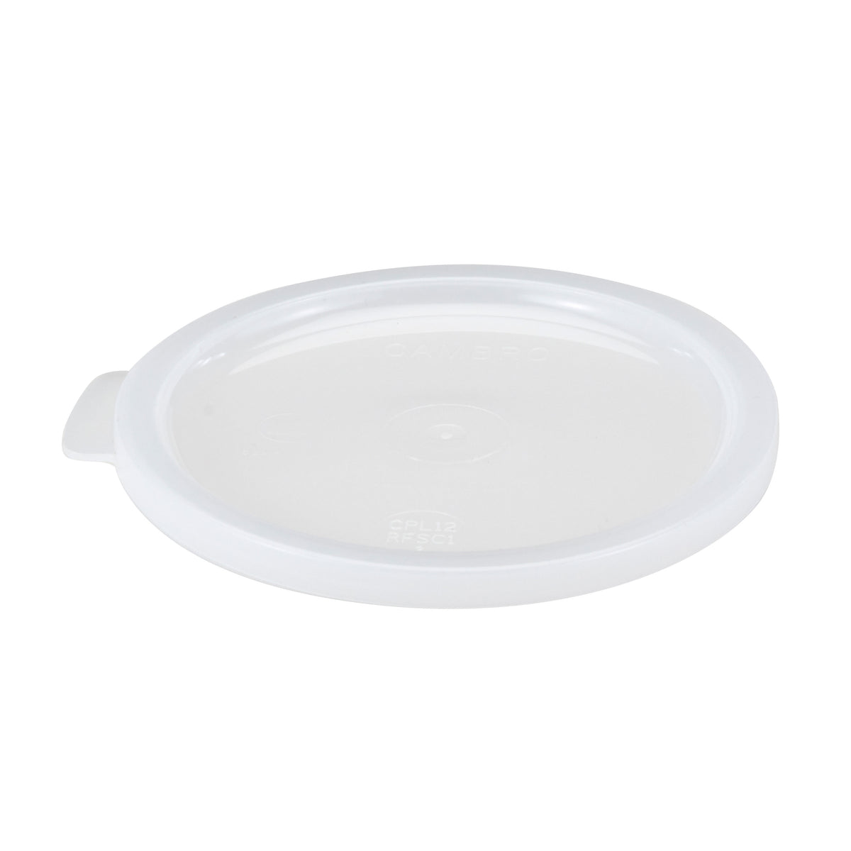 Cambro CCPL12148 Snap-On Plastic Salad Crock Cover, Round White, Fits CCP12 Crock, Made in USA — Case of 12 pieces