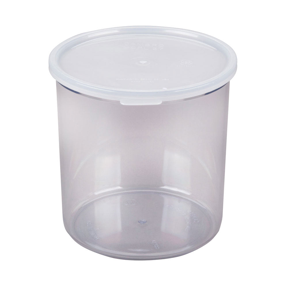 Cambro CCPL27148 Snap-On Plastic Crock Cover, White, Fits CCP15 & CCP27 Crocs, NSF, Made in USA — Case of 12 pieces