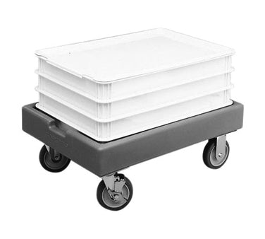 Cambro CD1826PDB615 Camdolly Pizza Dough Box Dolly, 27-7/8x19-7/8x10-1/4, 300 lb, Charcoal Gray, Polyethylene