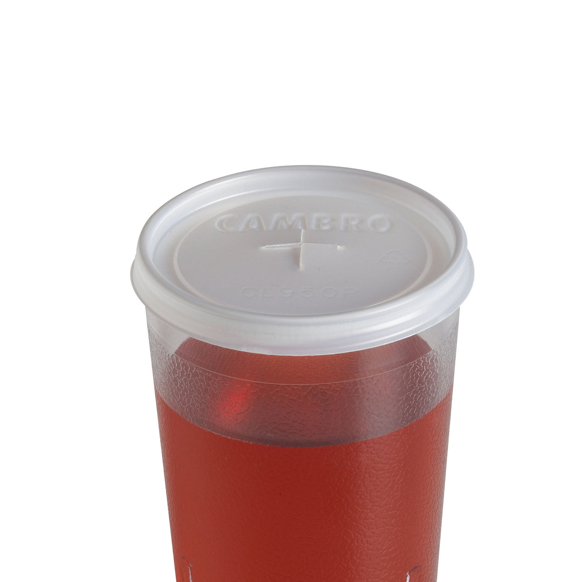 Cambro CL950P190 CamLid for Colorware Tumbler 950P/950P2, Translucent Lid - 1000/Case