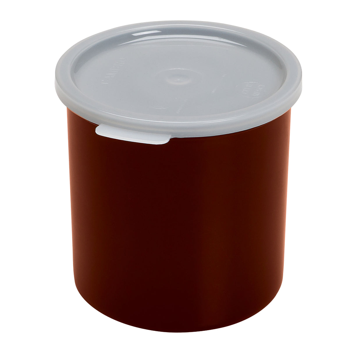 Cambro CP12195 - 1.2 Qt Crock, 5-1/16" Dia x 5-3/16" H, PP, Lid, Red, NSF, Safe, Made in USA — Case of 12 pieces