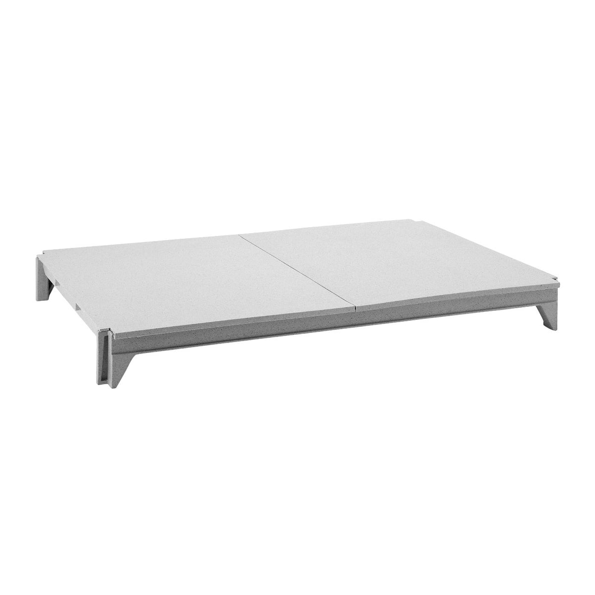 Cambro CPSK1830S1480 Camshelving Premium Shelf Plate Kit, 18"W x 30"L, Solid Polypropylene, Speckled Gray, NSF Listed, Antimicrobial Protection