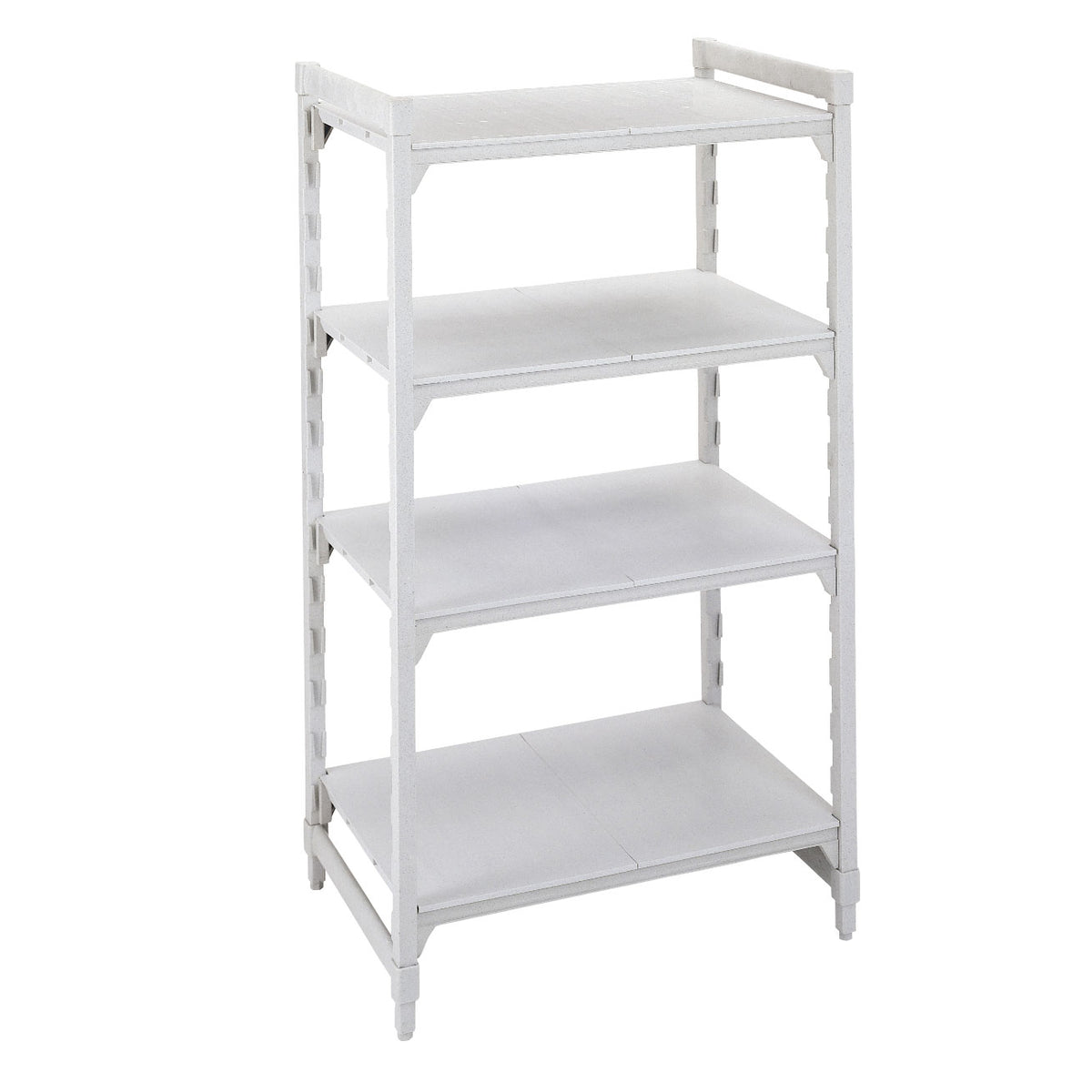 Cambro CPU185472S4480 Camshelving Premium 4-Shelf Solid Starter Shelving Unit - 18" x 54" x 72"