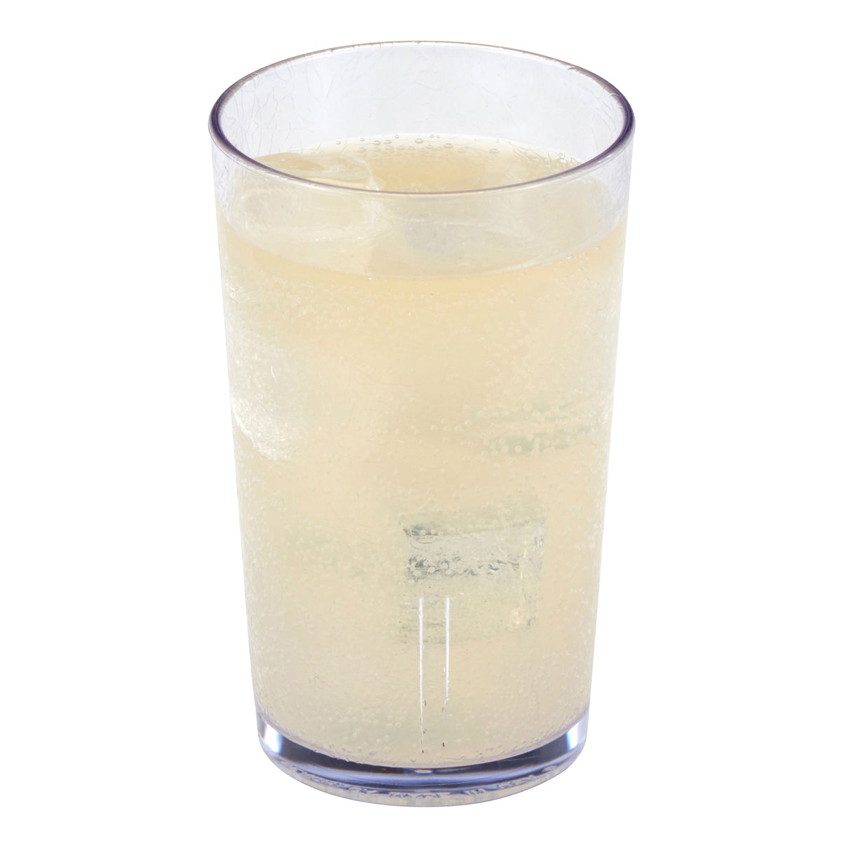 Cambro D12152 Del Mar Tumbler - 12 oz Clear Crackled SAN, 2-15/16" Diameter, Stackable, Rolled Rim — Case of 36 pieces