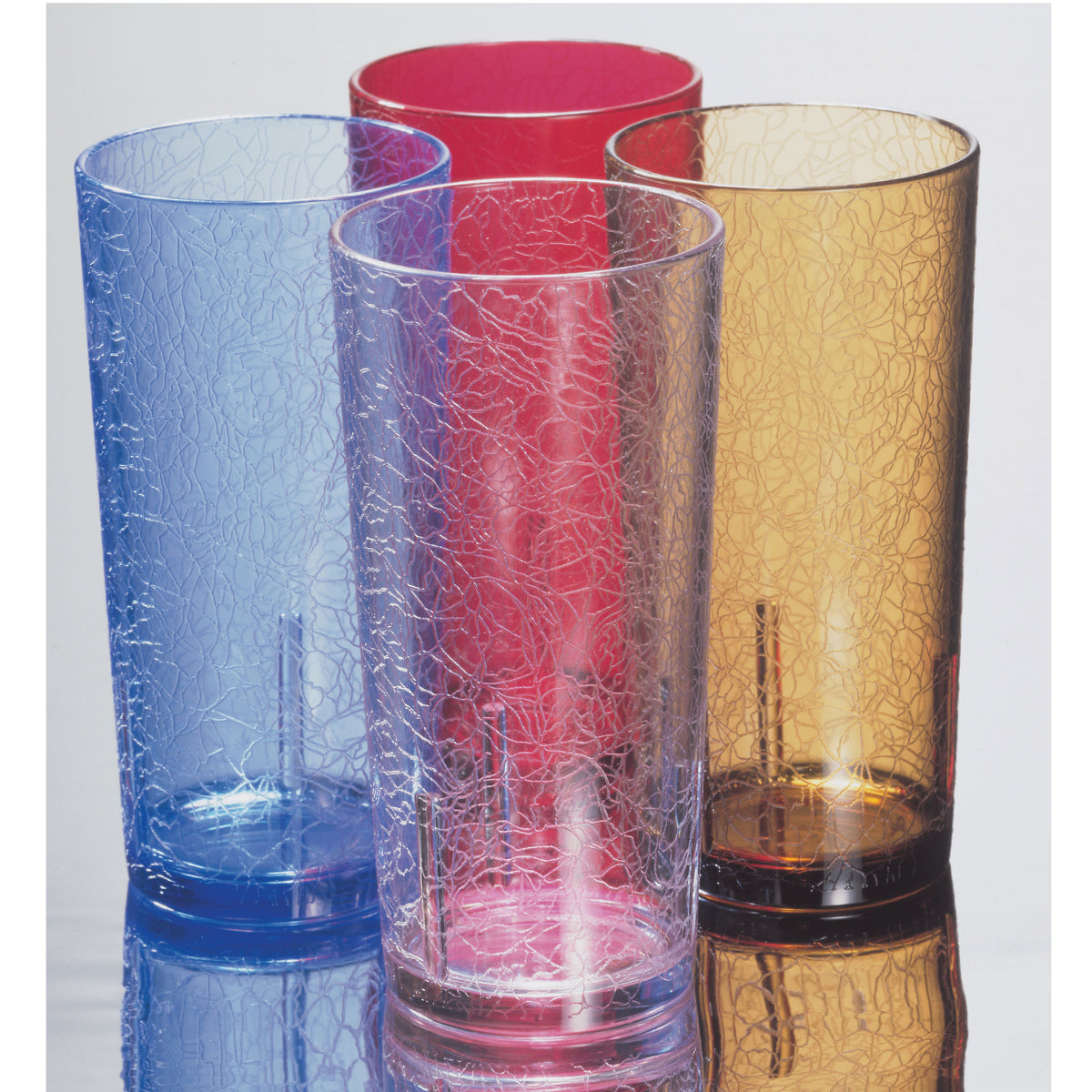 Cambro D12156 - Del Mar Tumbler, 12 oz, 2-15/96" Top, Ruby Red Finish, SAN Plastic, Stackable — Case of 36 pieces