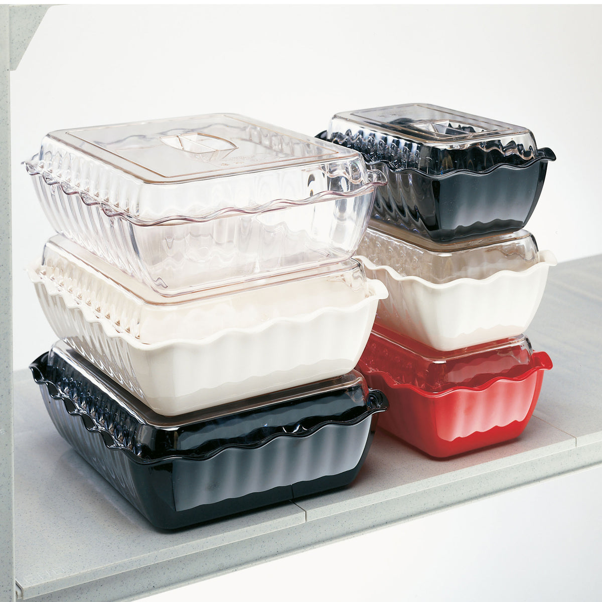 Cambro DC10152 - 4.9 Qt Clear SAN Deli Crock 13-3/16" x 10-7/16" Stain/Chip Resistant NSF — Case of 6 pieces