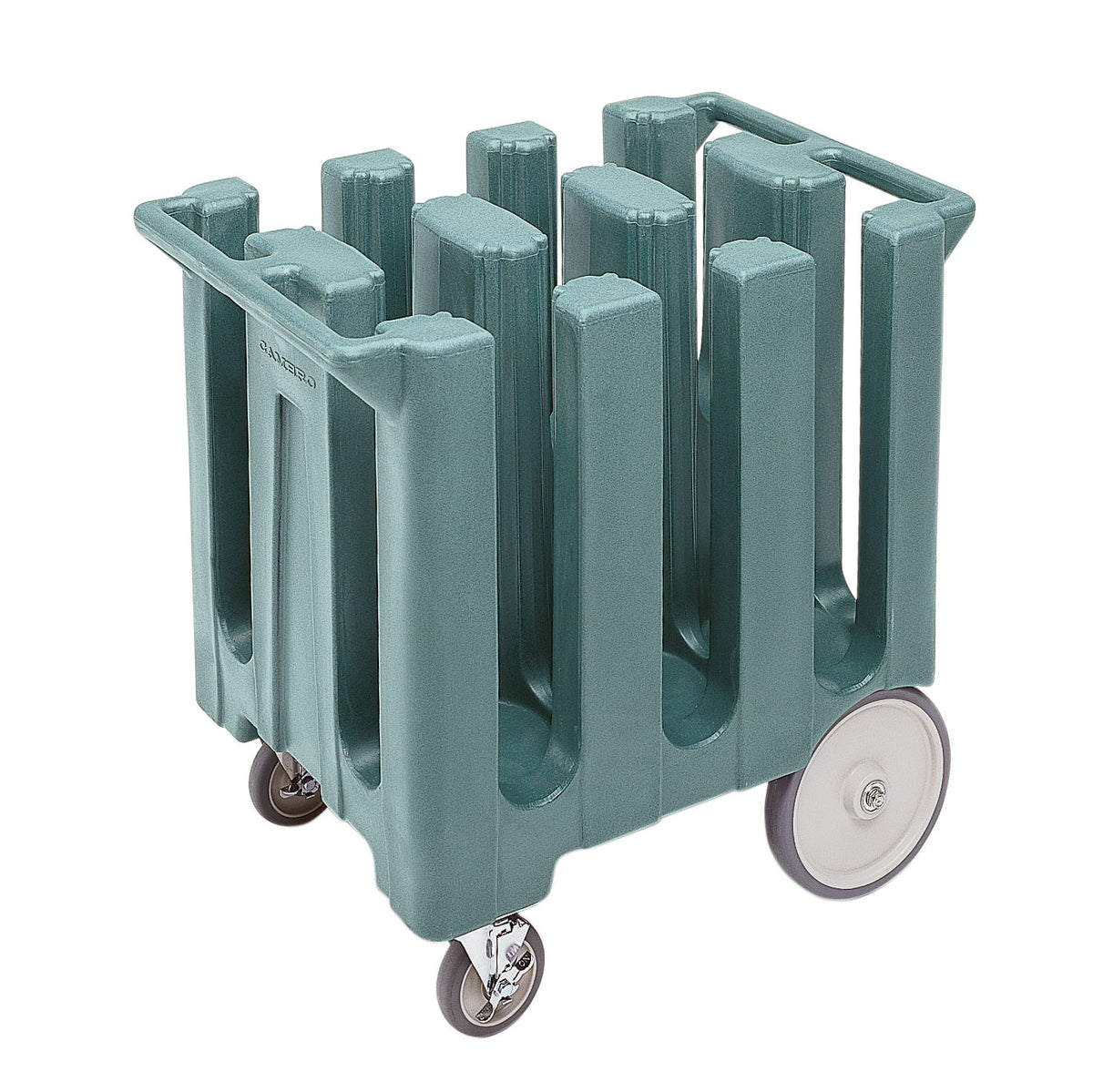 Cambro DC700401 6 Column Poker Chip Dish Caddy Cart, 360 Plates, 32-5/8"W x 23-1/2"L, Slate Blue Polyethylene
