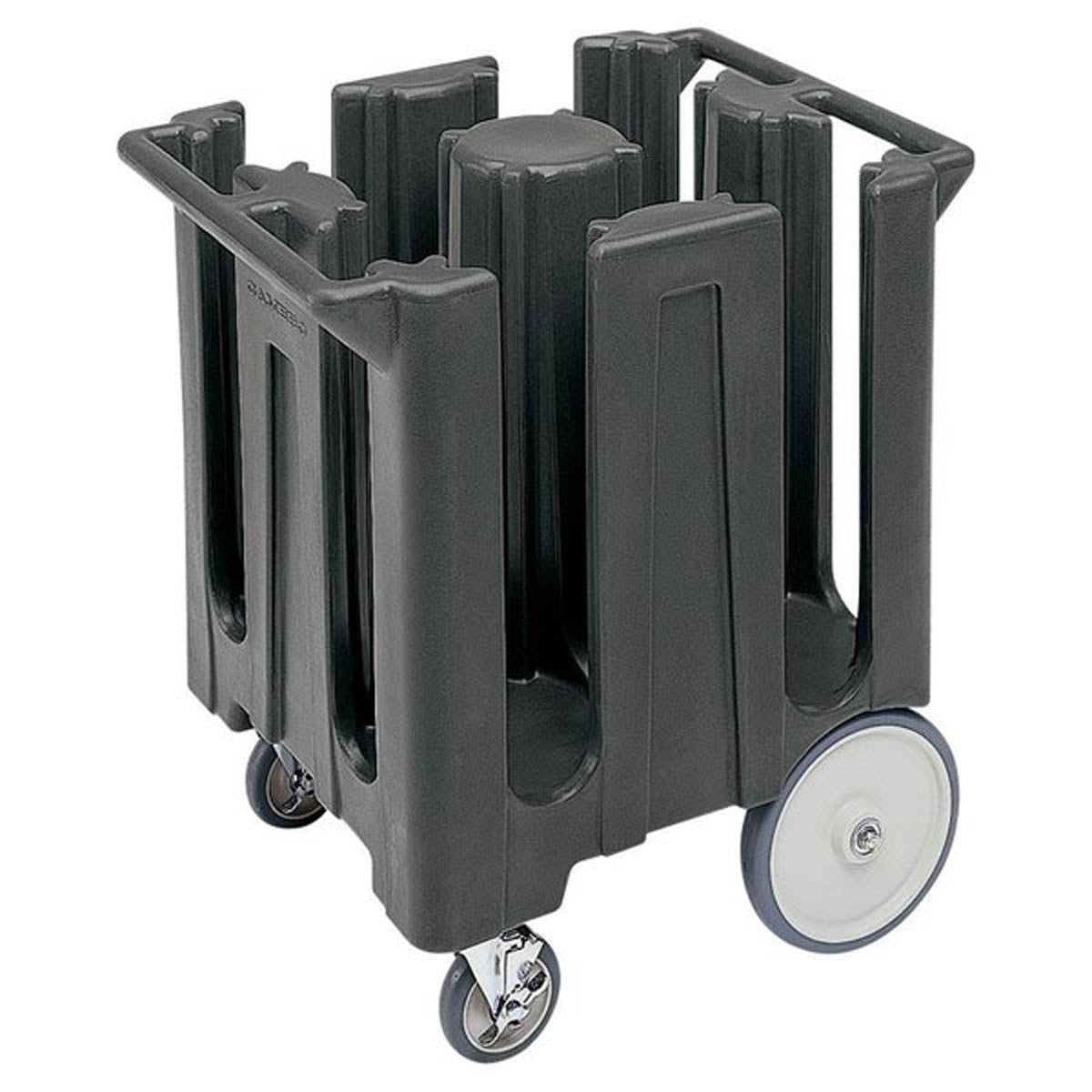 Cambro DC825110 Dish Caddies Cart, 28.75"W x 23.75"L x 32"H, 180 Plates, Black, Polyethylene, NSF
