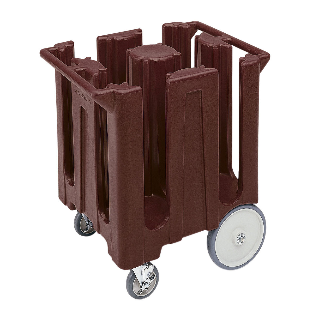 Cambro DC825131 Dish Caddies Cart, 28.75"W x 23.75"L x 32"H, 240 Plate Capacity, Dark Brown Polyethylene, NSF