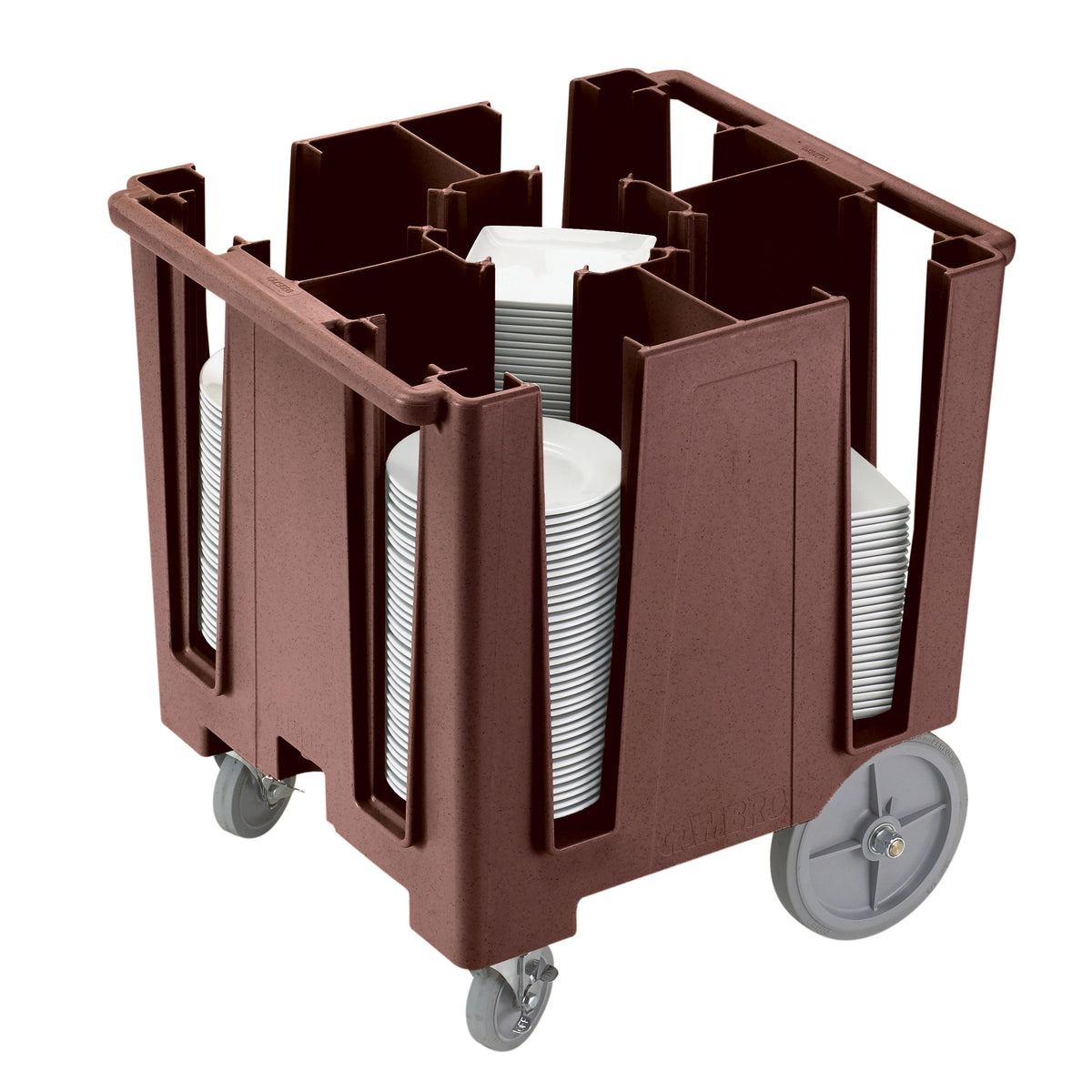 Cambro DCS950131 Dark Brown Polyethylene Versa Dish Caddy, 5 Columns, 30-39 Height, 225-300 Plate Capacity
