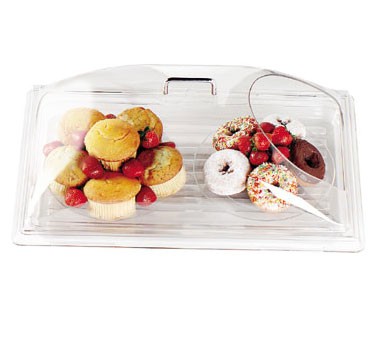 Cambro DD1220ECW135 Clear Dome Cover, 21-7/8" W x 14-3/4" D x 8" H, Fits 12" x 20" Tray