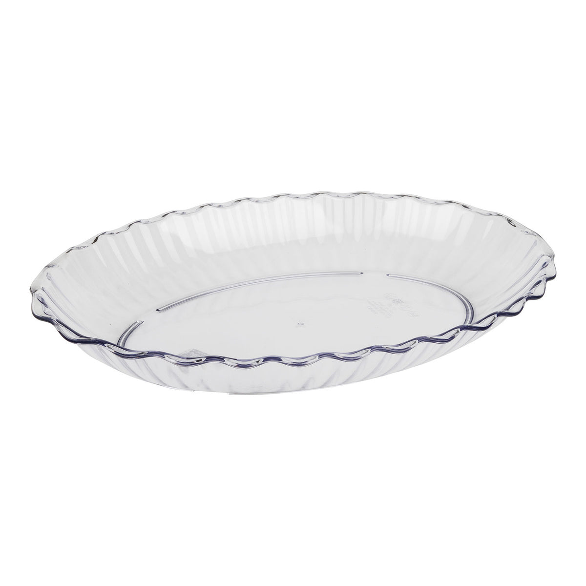 Cambro DP15152 Deli Platter - 3.4 Qt Oval, 11-5/16" x 15-3/4" Clear SAN, NSF Certified, Made in USA — Case of 6 pieces