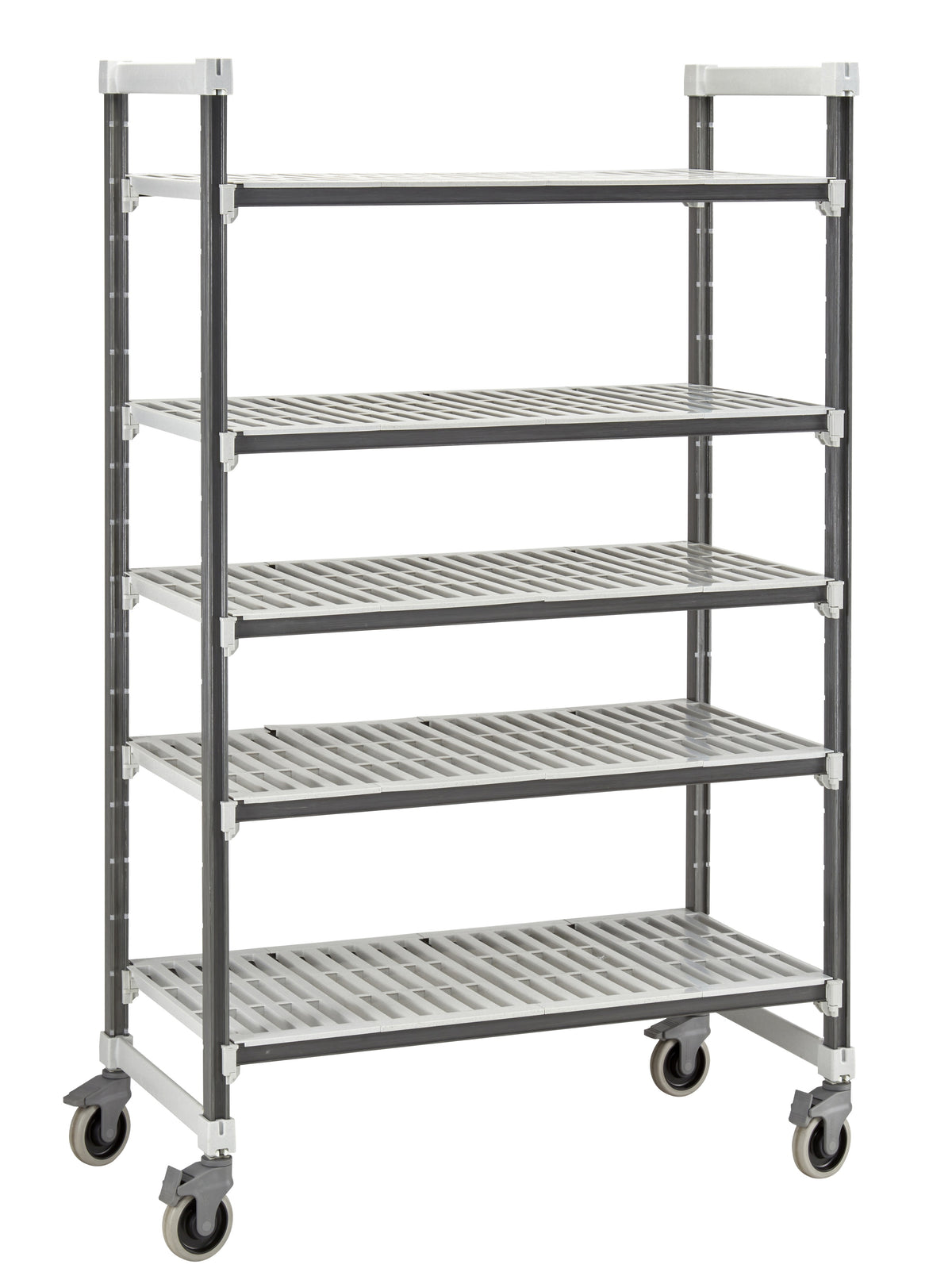 Cambro EXMU184278V5480 Camshelving Elements Vented 5-Shelf Mobile Shelving Unit - 18" x 42" x 78"