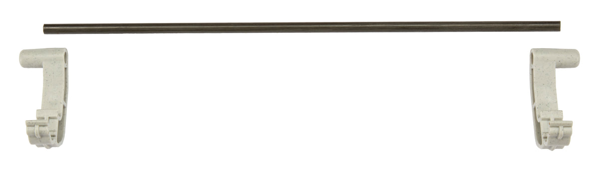 Cambro EWSR18E151 Camshelving Elevation Series Wall Shelving Rail End, 18x2, Polypropylene, Soft Gray, NSF