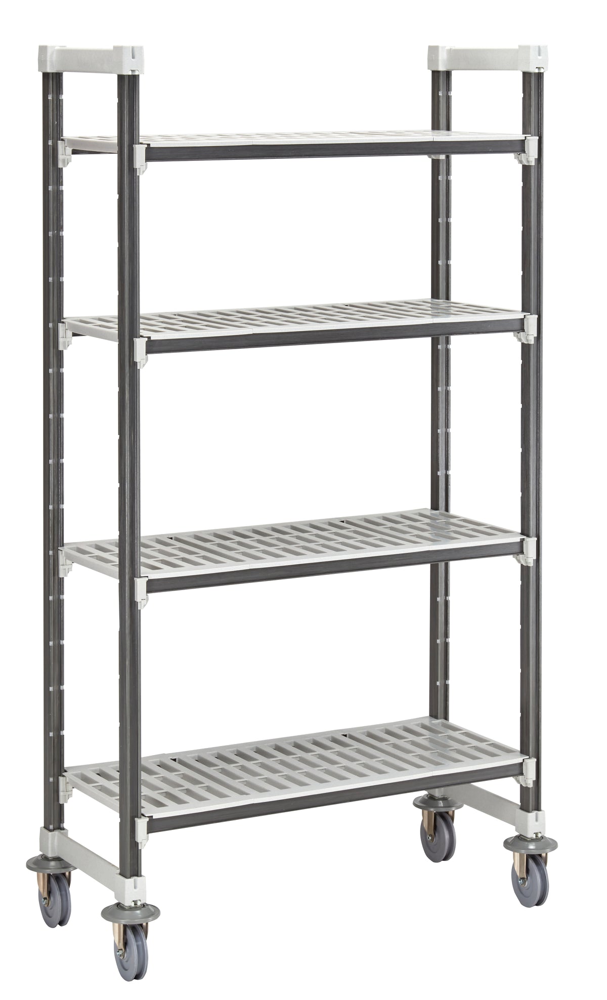 Cambro EXHD214878V4480 Camshelving Elements XTRA High Density Mobile Starter Unit, Vented 4-Shelf