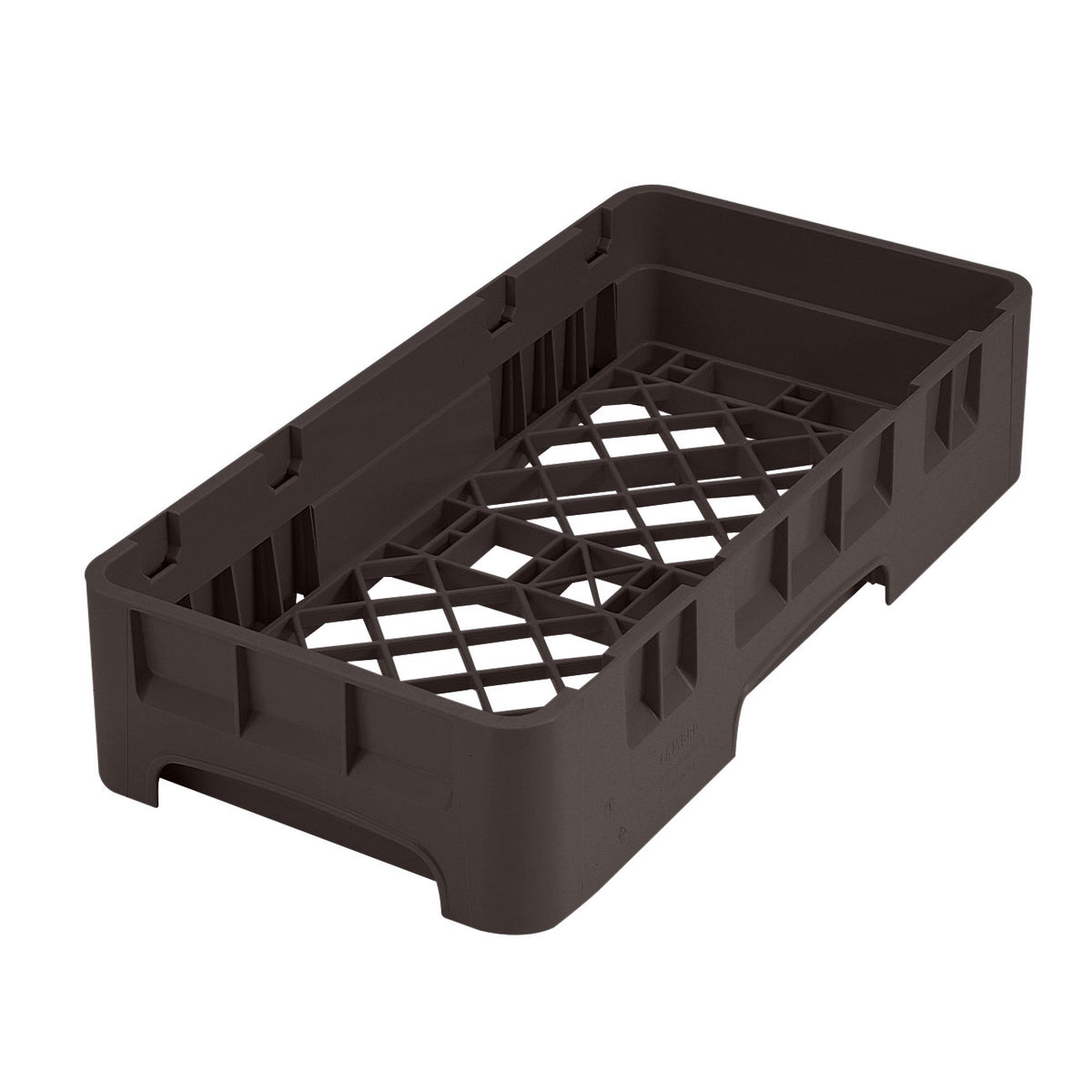 Cambro HBR258167 Camrack Base Rack, Half Size, 1 Compartment, Polypropylene, Brown, 19-3/4" x 9-7/8" Inside Rack Height — Case of 6 pieces