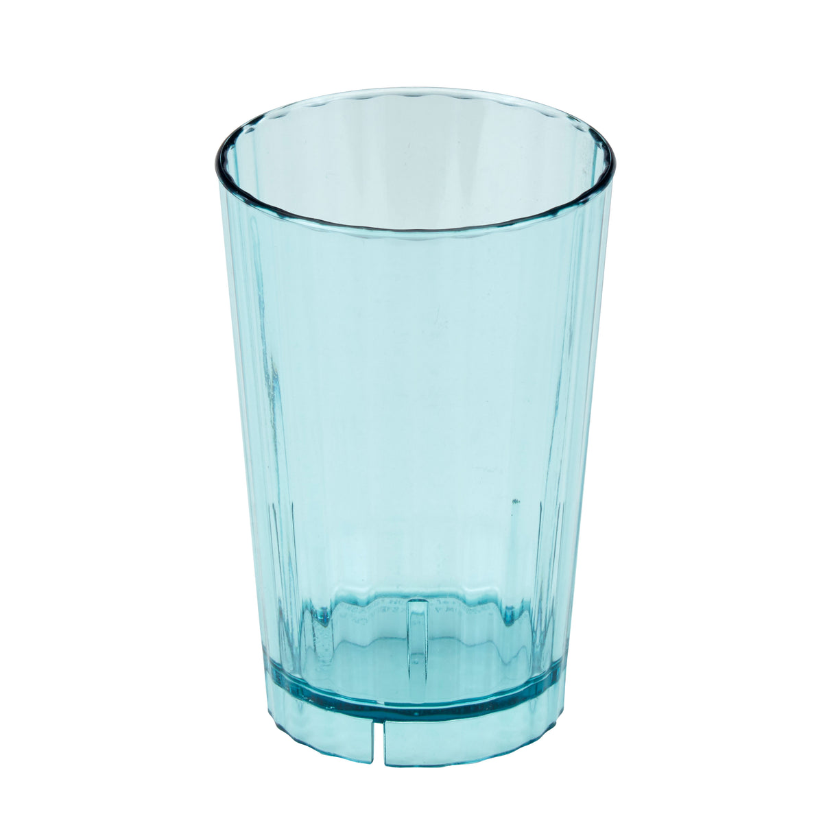 Cambro HT14CW196 Camwear Tumbler, 14 oz (3-1/4" Top Dia), Fluted Azure Blue Polycarbonate — Case of 36 pieces