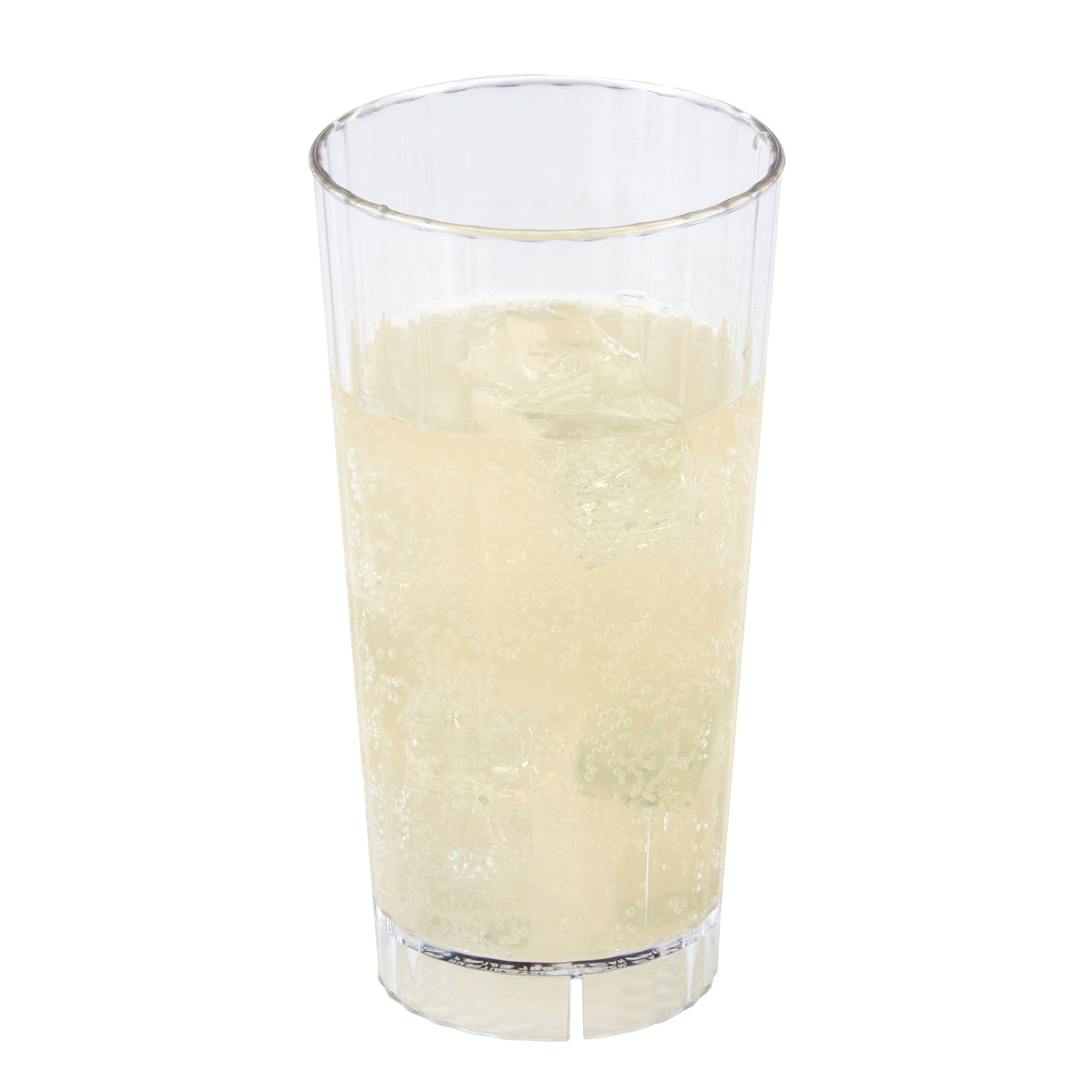 Cambro HT22CW135 - 22 Oz Huntington Tumbler, Clear Fluted Polycarbonate, 3-1/2" Top Dia, Stack Lugs — Case of 36 pieces