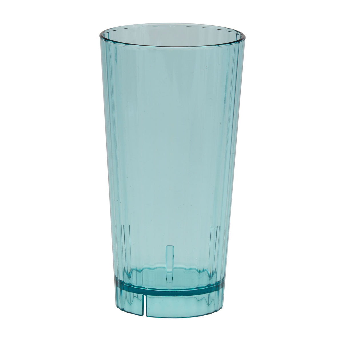Cambro HT22CW196 - 22 Oz Blue Polycarbonate Tumbler, 3-1/2" Top Diameter, Fluted Finish, Made In USA — Case of 36 pieces