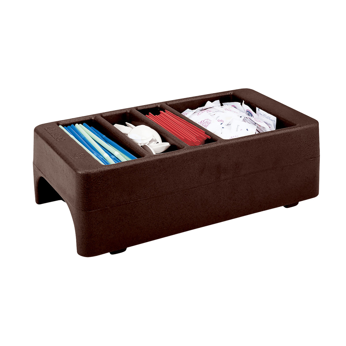 Cambro LCDCH131 Condiment Holder, 8-3/4Wx16-1/2Dx5H, Brown Pl 3Sec, Fits 250/500LCD UC250/UC500, NSF