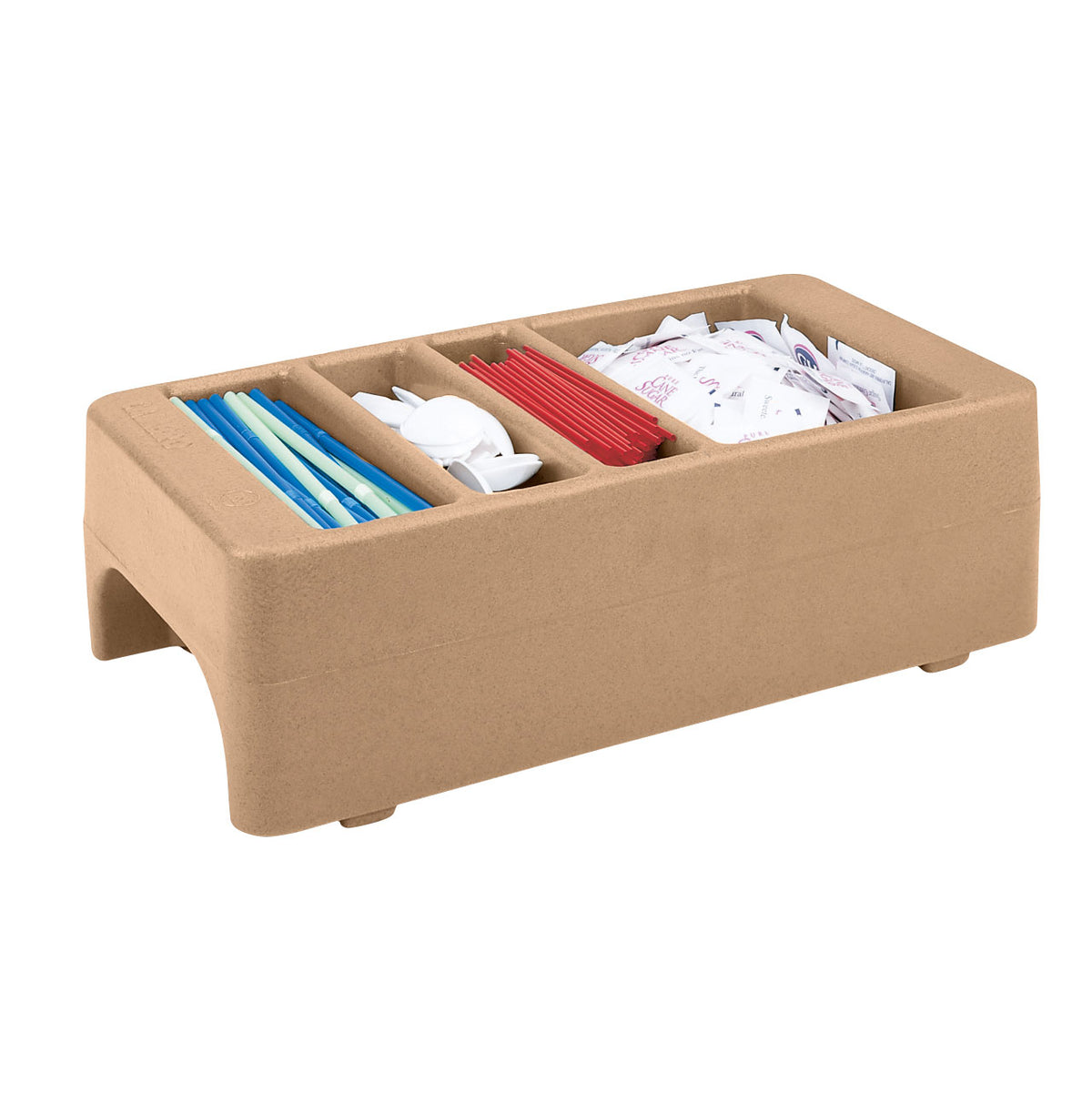 Cambro LCDCH157 3-Sec Holder, 8.75"W x 16.5"D x 5"H, Beige Plastic, Fits 250/500LCD&UC250/UC500, NSF