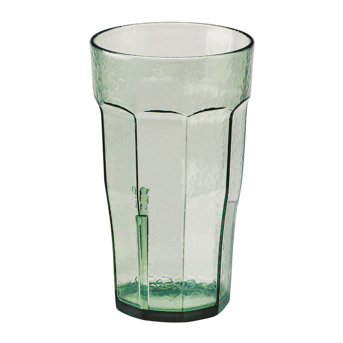 Cambro LT12427 Laguna Tumbler - 12 oz, Green SAN Plastic, Hammered Finish, Impact-Resistant — Case of 36 pieces